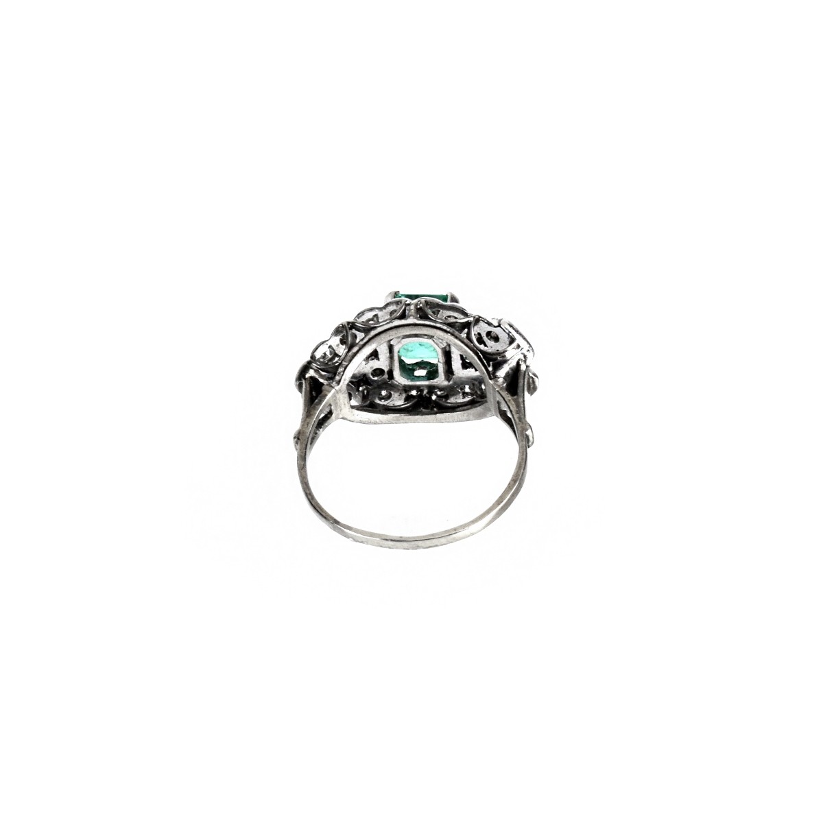 AGL Emerald, Diamond and 14K Ring