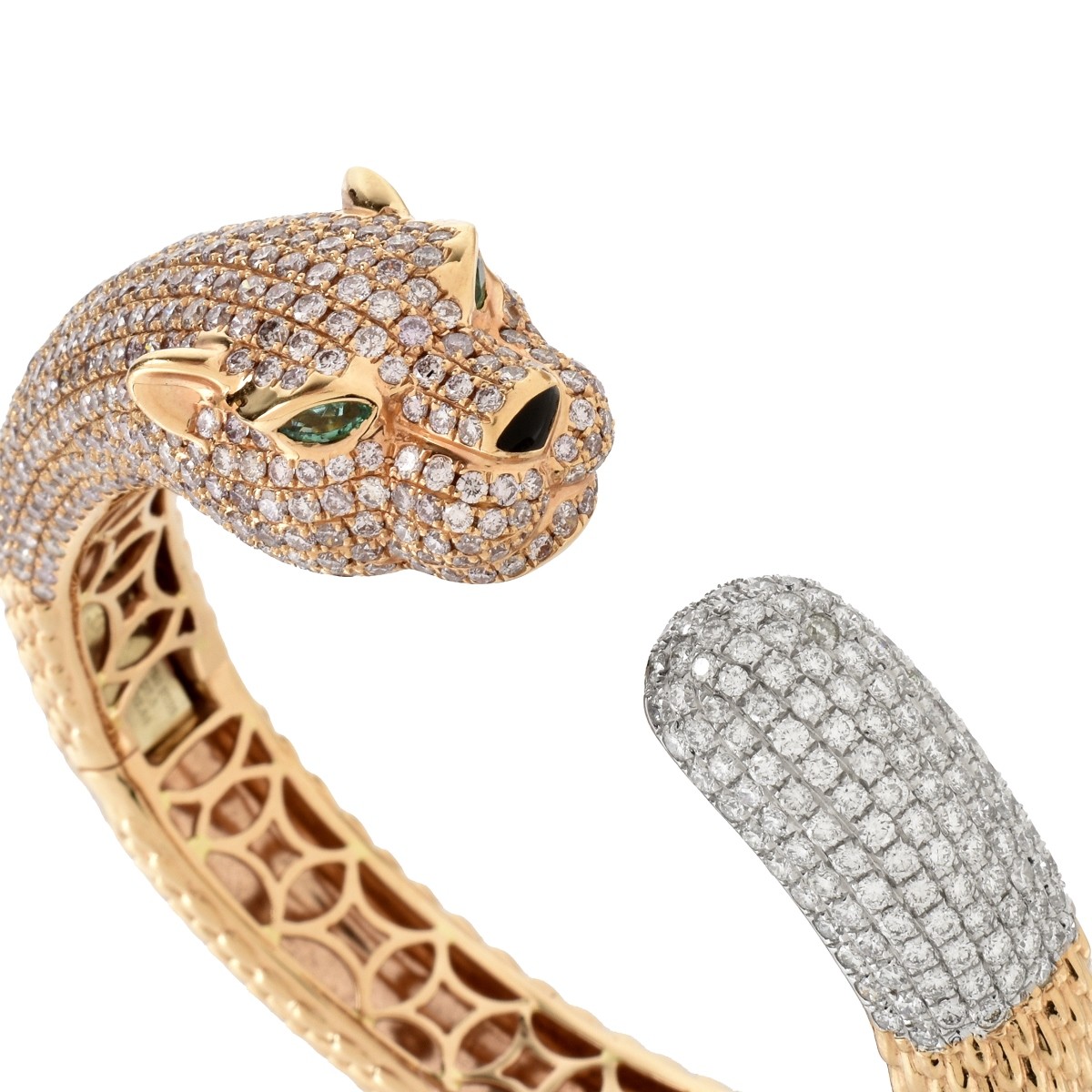 Diamond and 18K Cuff Bracelet