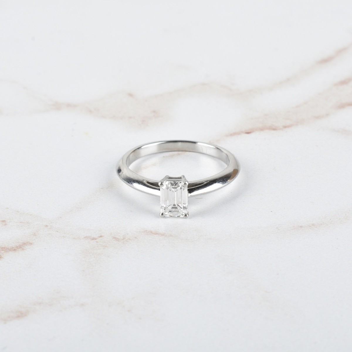 Tiffany & Co Diamond and Platinum Ring