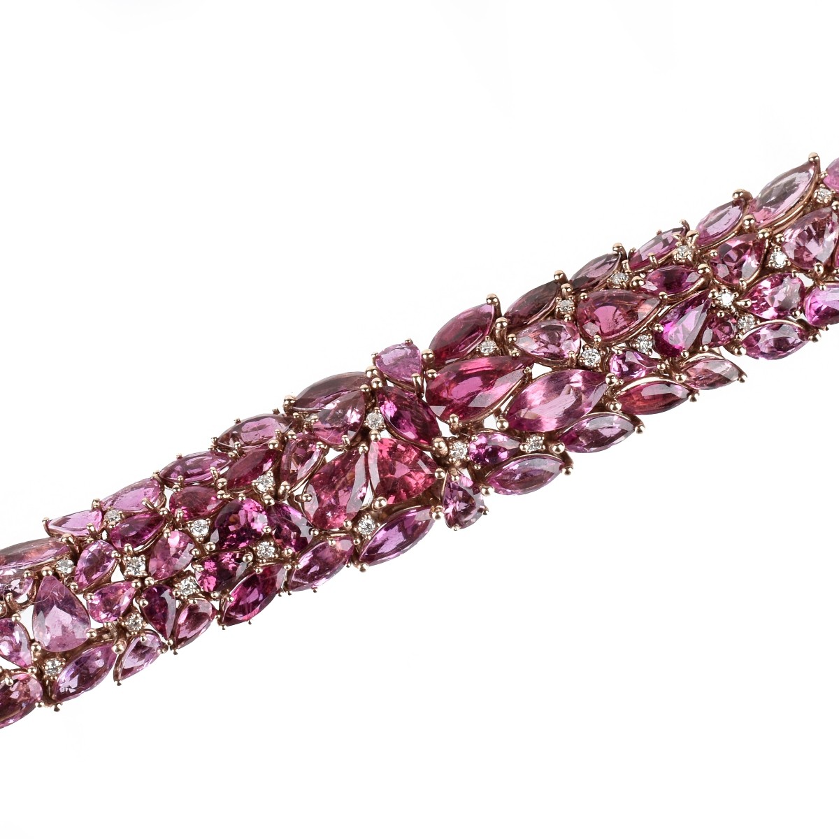 Tourmaline, Diamond and 18K Bracelet