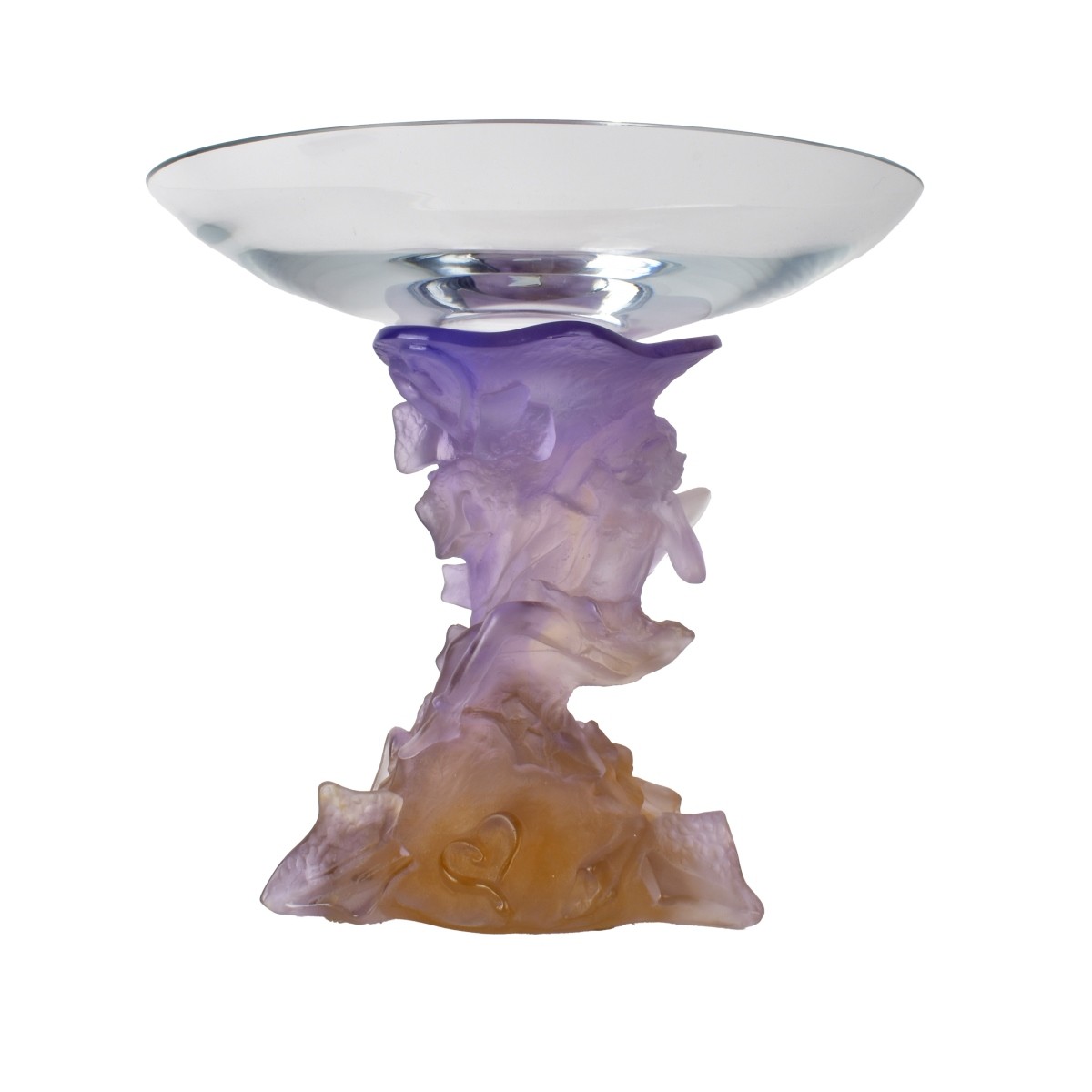 Daum Pate De Verre Centerpiece Bowl