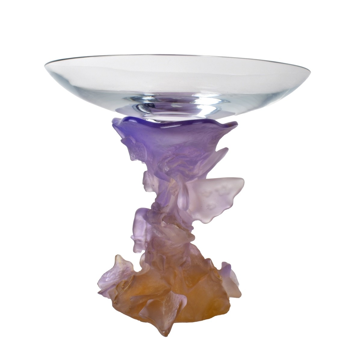 Daum Pate De Verre Centerpiece Bowl