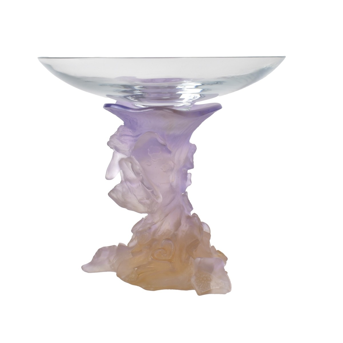 Daum Pate De Verre Centerpiece Bowl