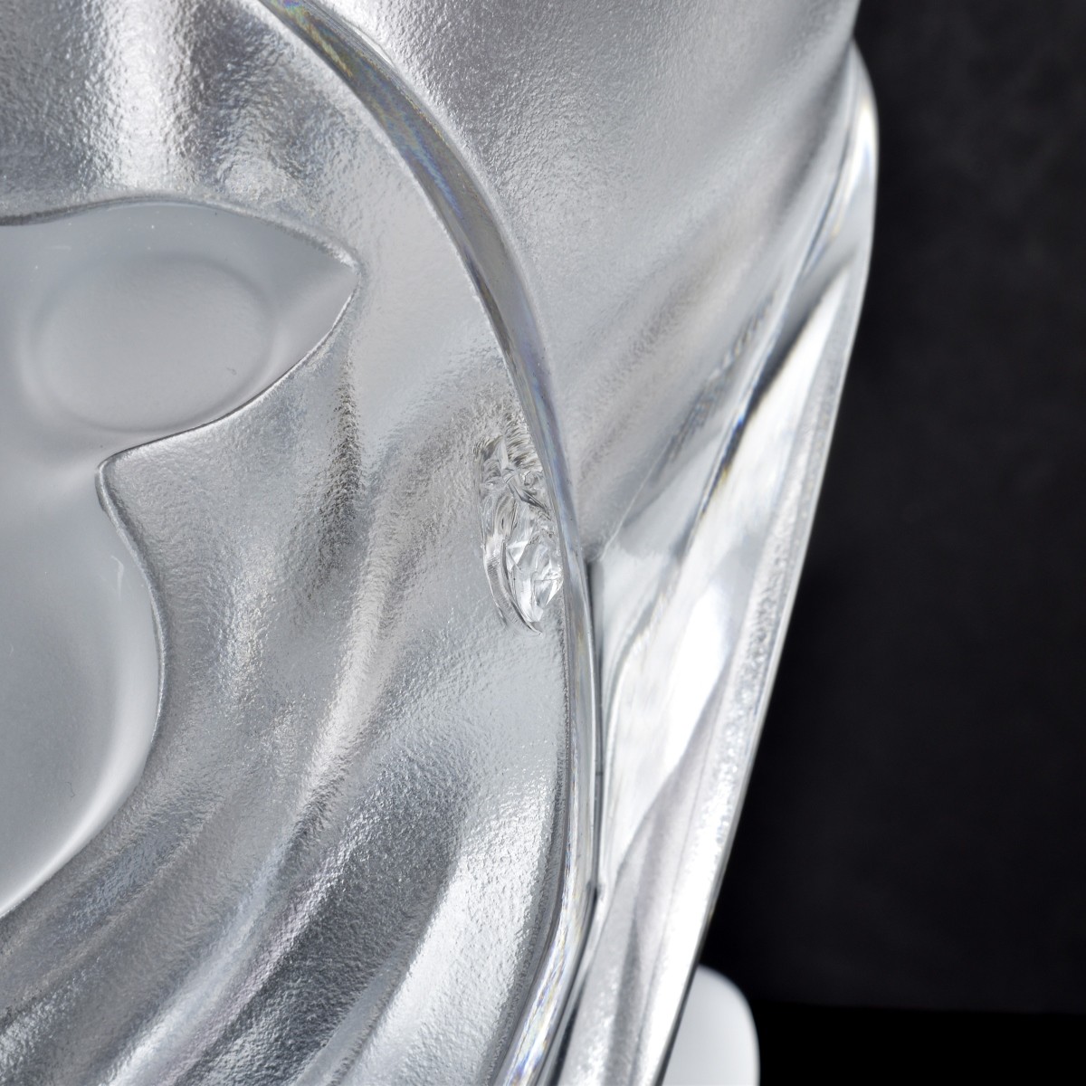 Lalique "Martinets" Crystal Vase