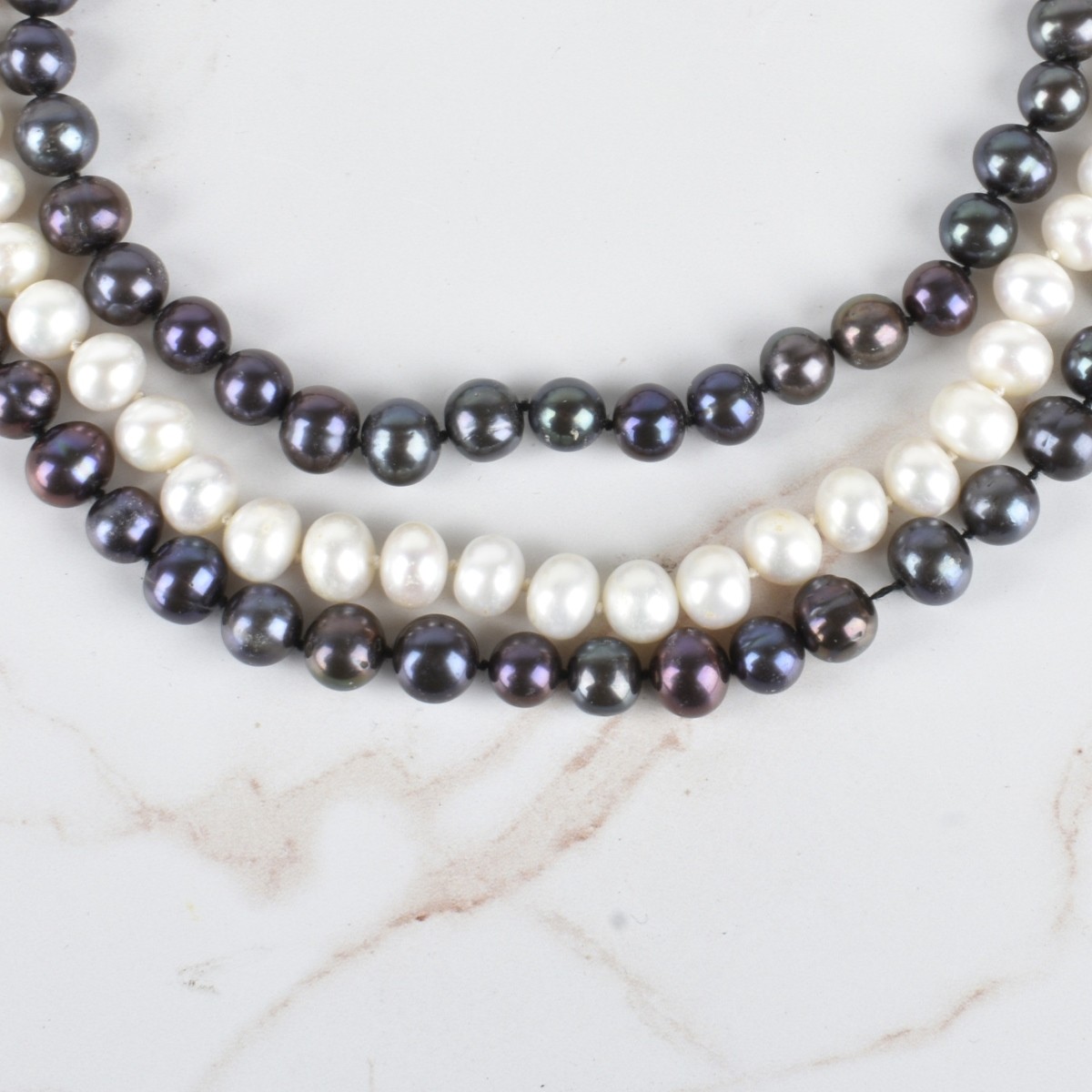 Pearl, Diamond and 18K Necklace