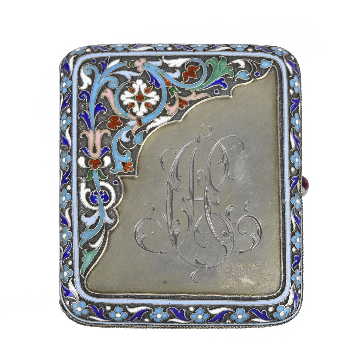 Nemirov Kolodkin, Russian Enamel Silver Case