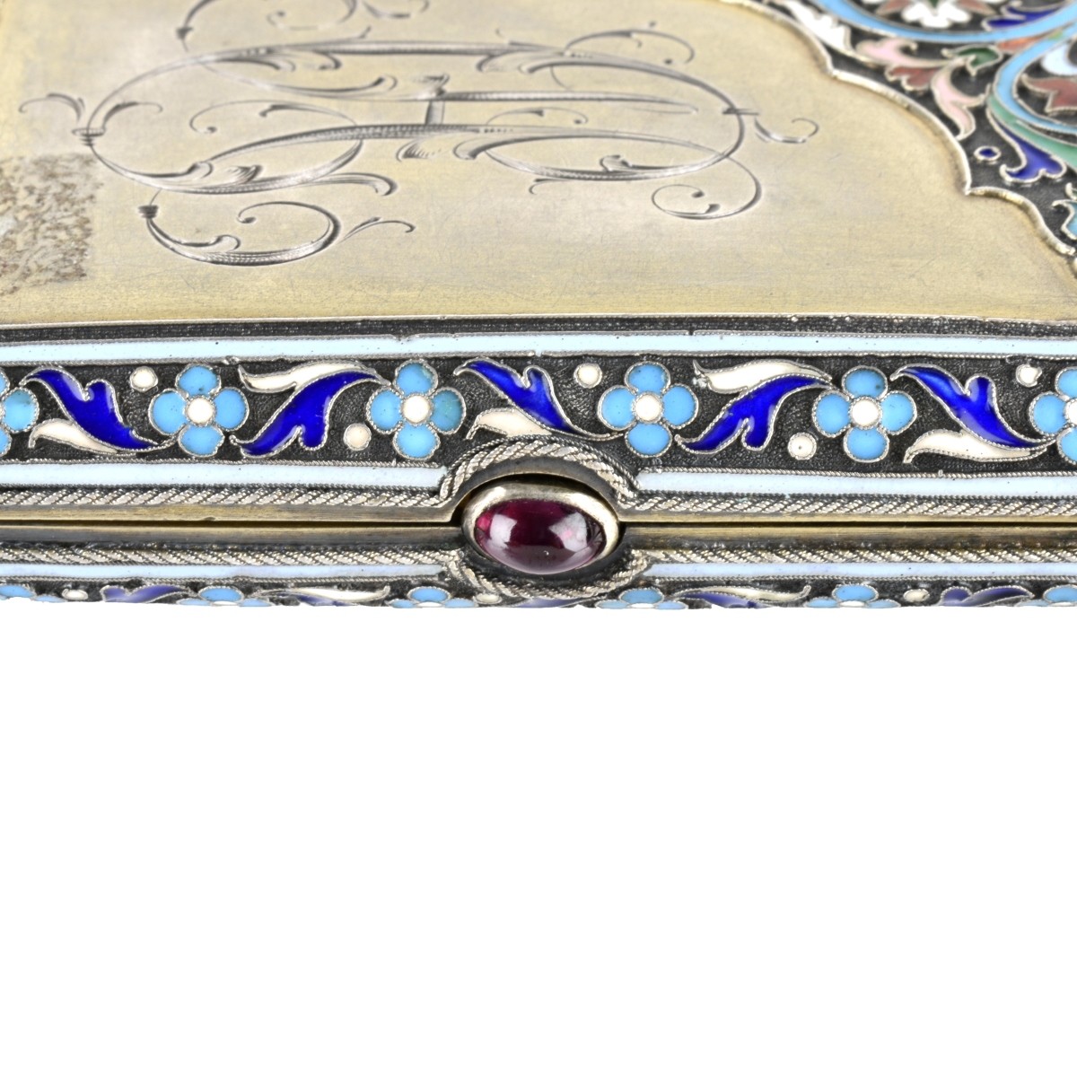 Nemirov Kolodkin, Russian Enamel Silver Case