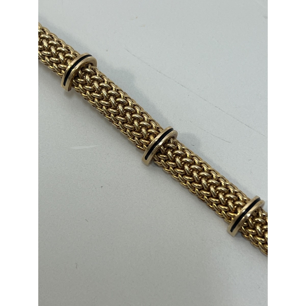 14K and Enamel Bracelet