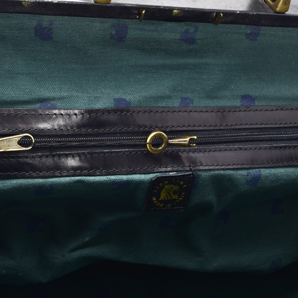 Lion Line Italian Leather Bag