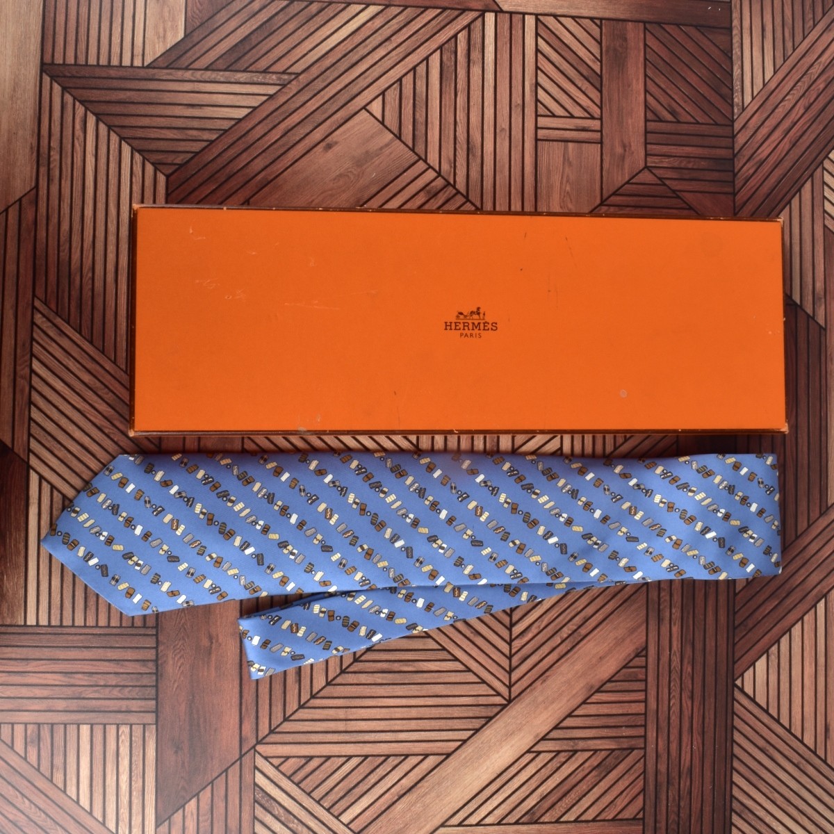 Hermes Paris Silk Tie