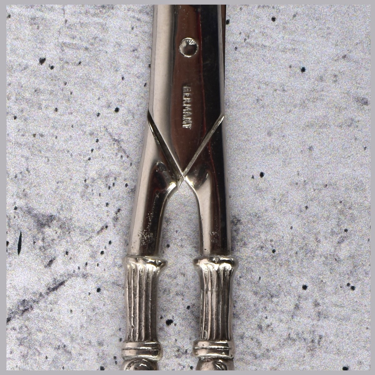 Vintage English Silver Grape Shears