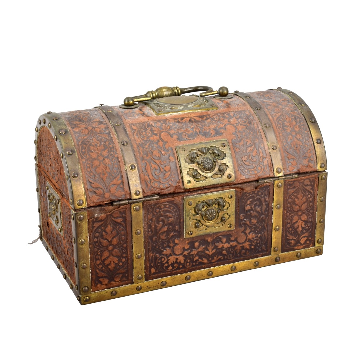 Treasure Chest Box with Bronze Mounts