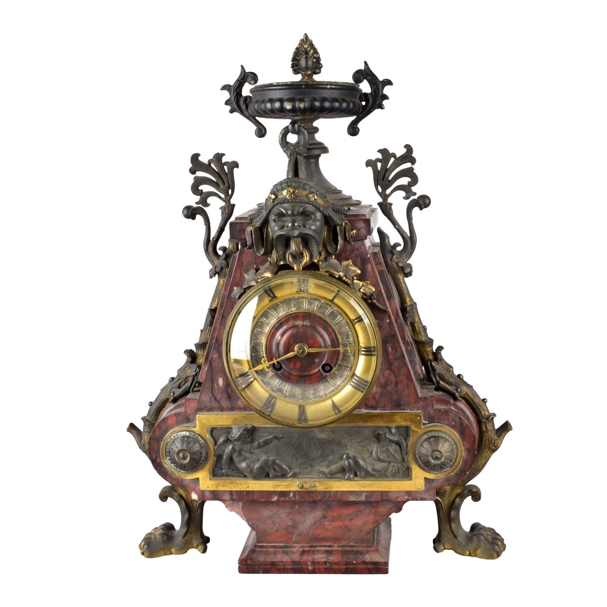 Antique French Empire Style Mantle Clock