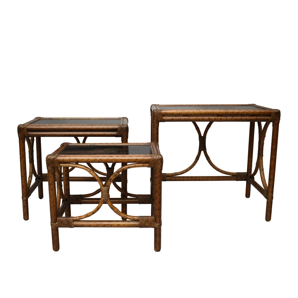 Hollywood Regency Chinoiserie Nesting Tables