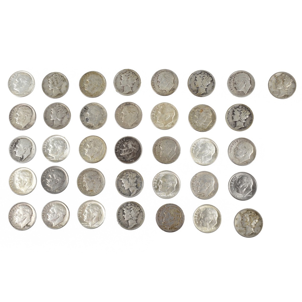 US Silver Dimes