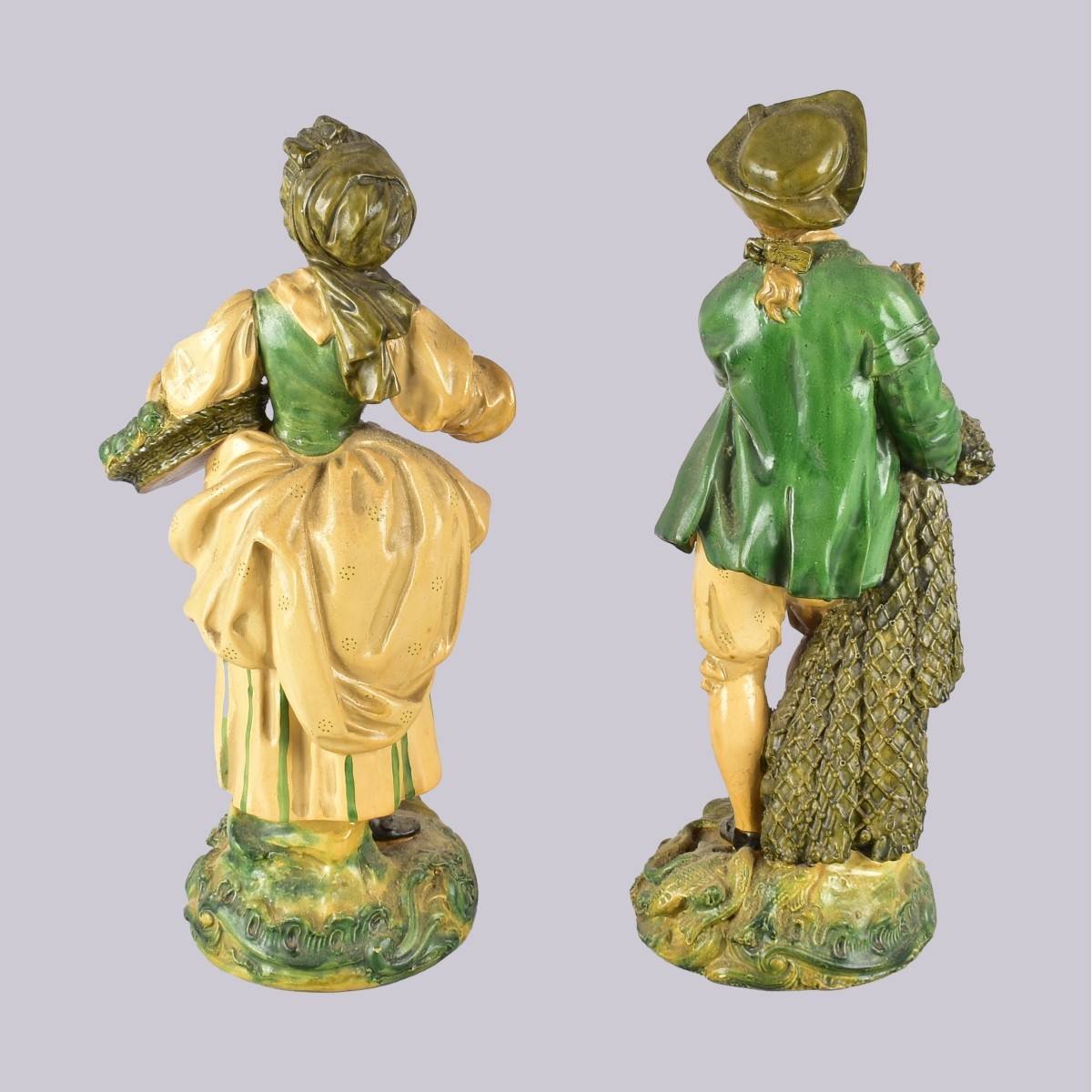 Pair of Vintage Chalkware Figurines