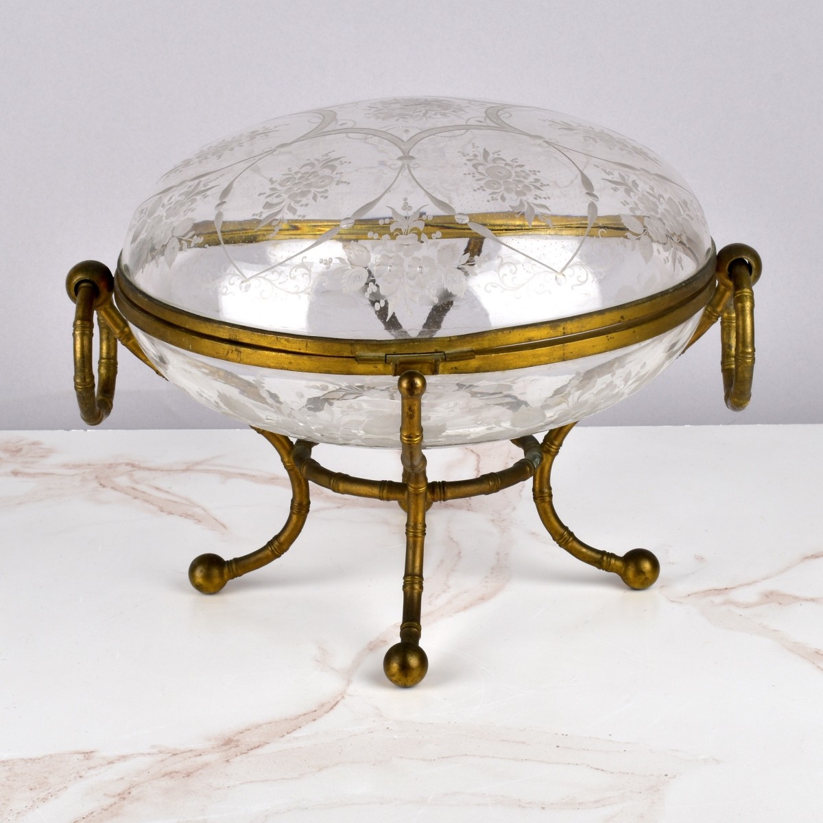 Antique French Round Box