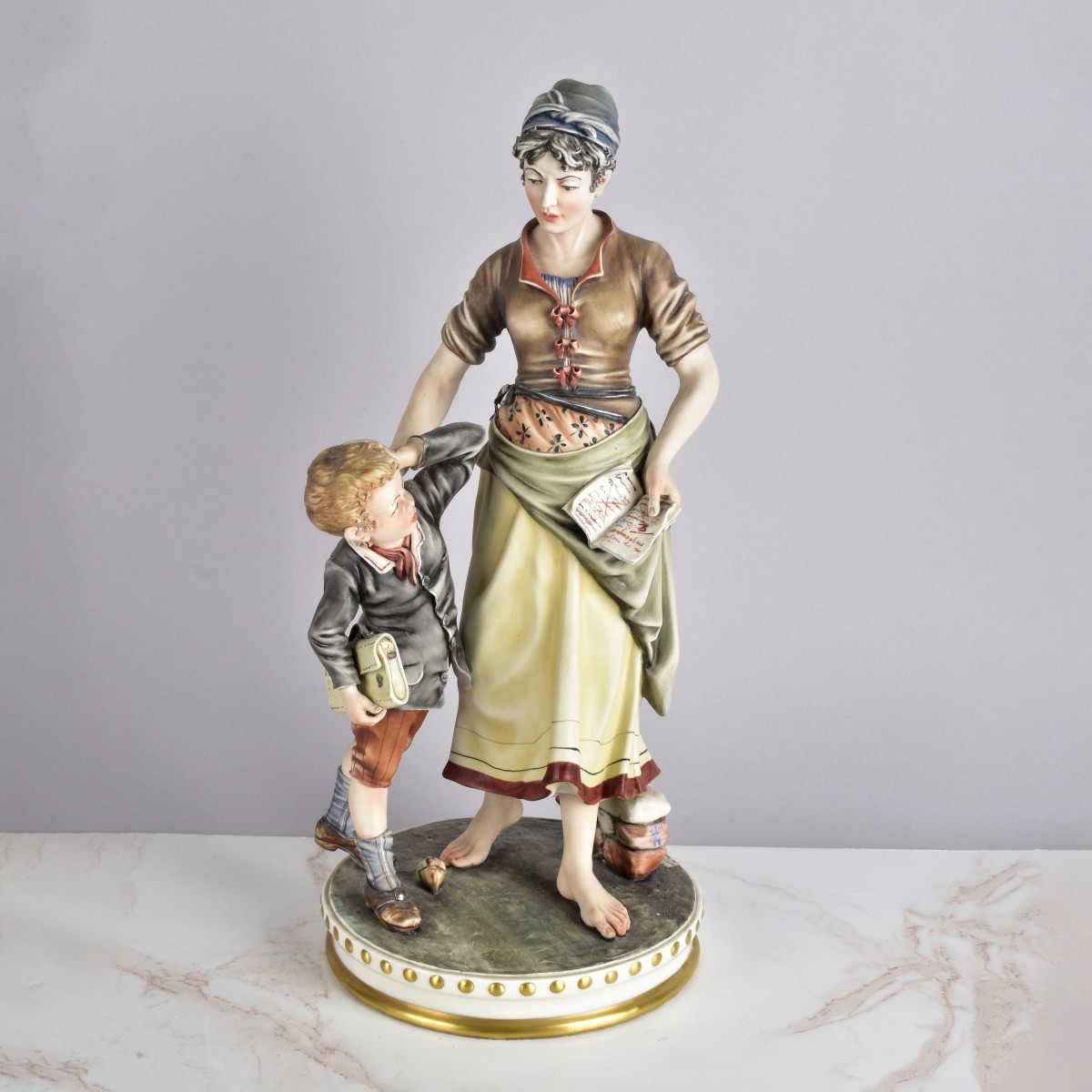 Large Capodimonte Porcelain Group