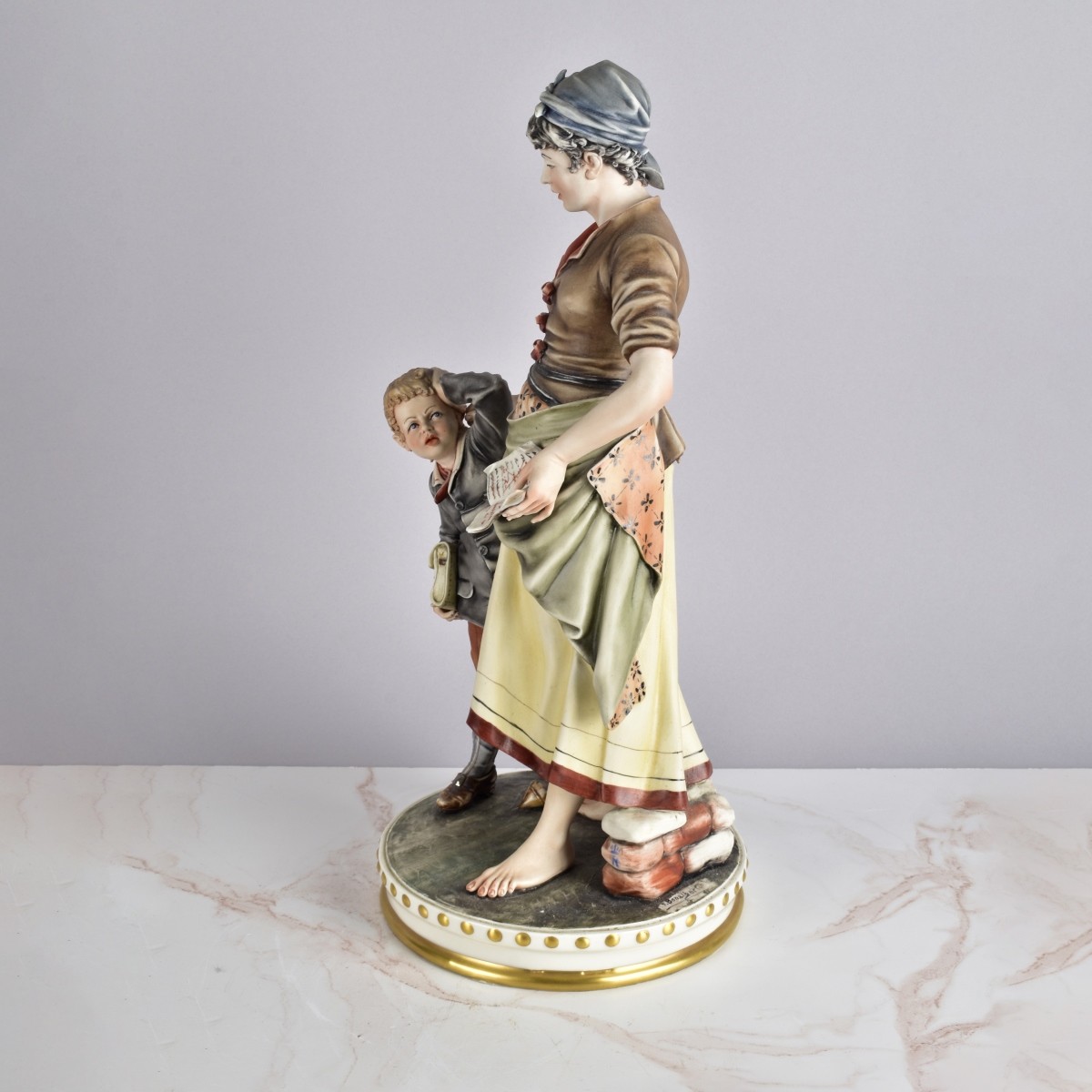 Large Capodimonte Porcelain Group