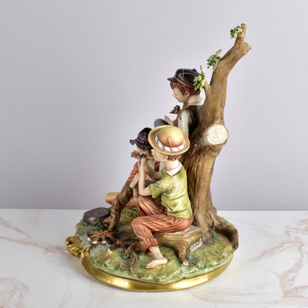 Large Capodimonte Porcelain Group