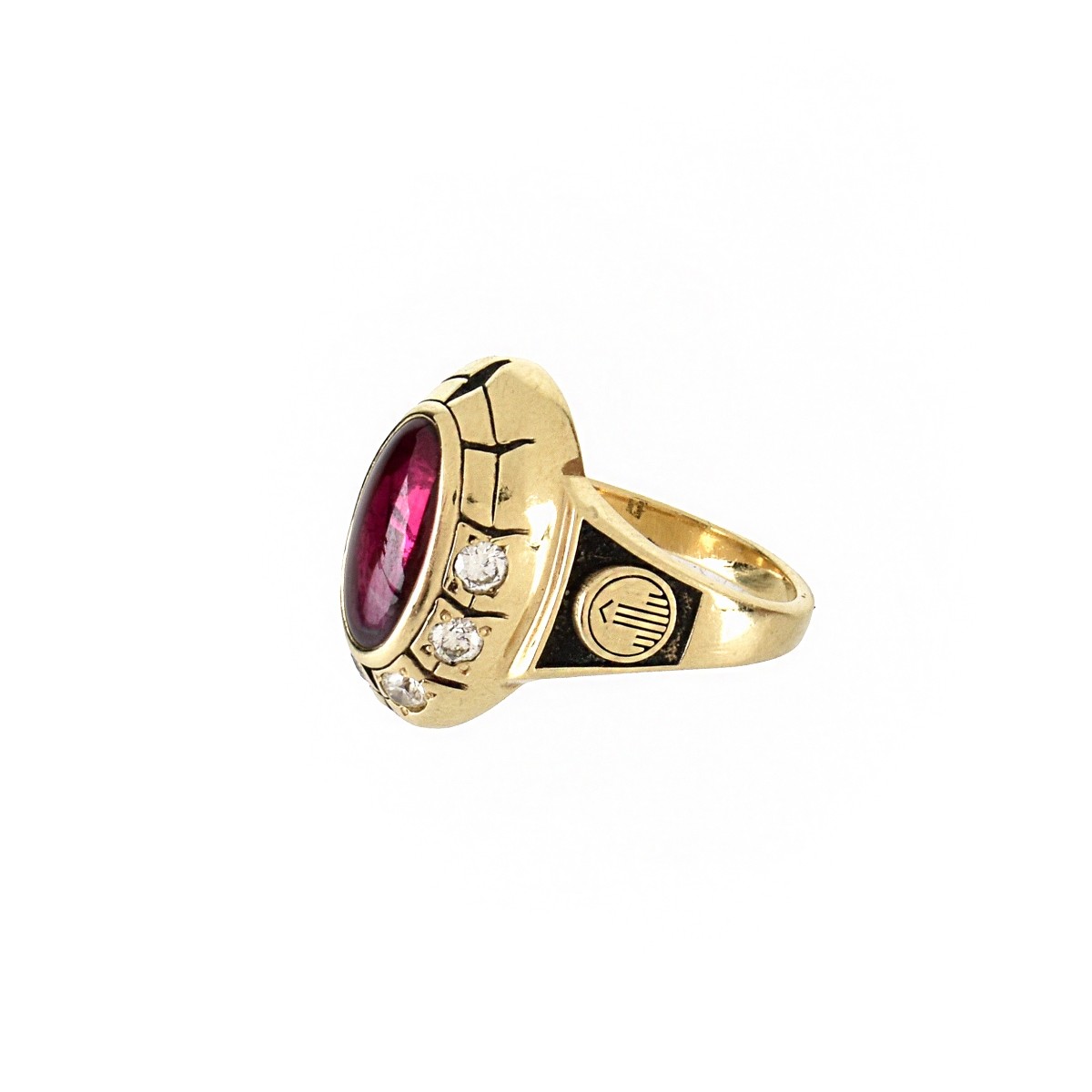 Gemstone and 14K Ring