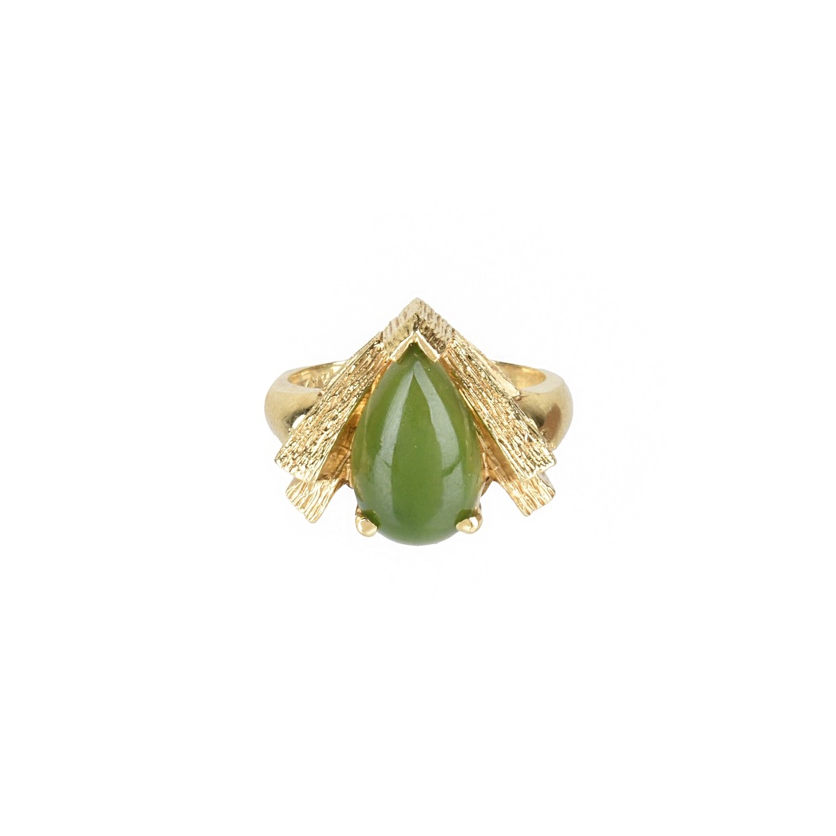 Jade and 14K Ring