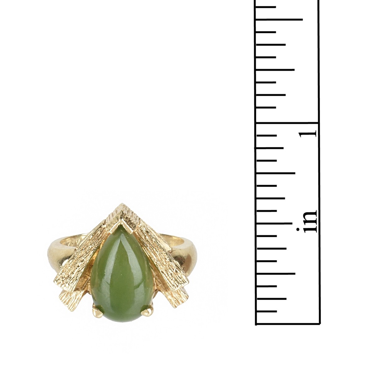 Jade and 14K Ring