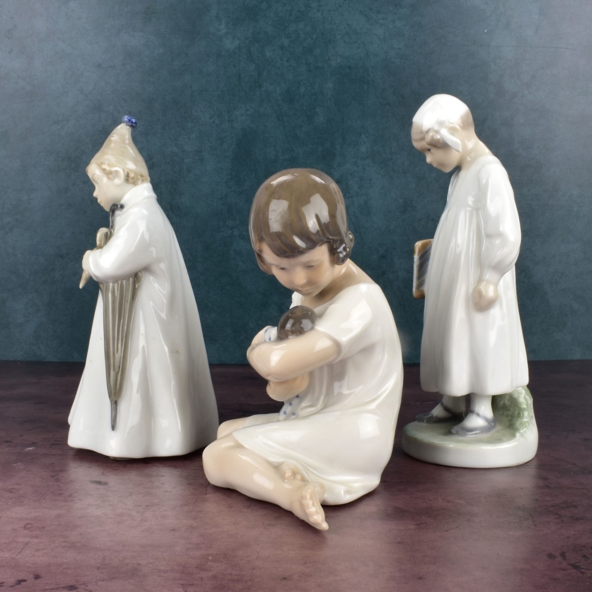 Three (3) Royal Copenhagen Porcelain Figurines