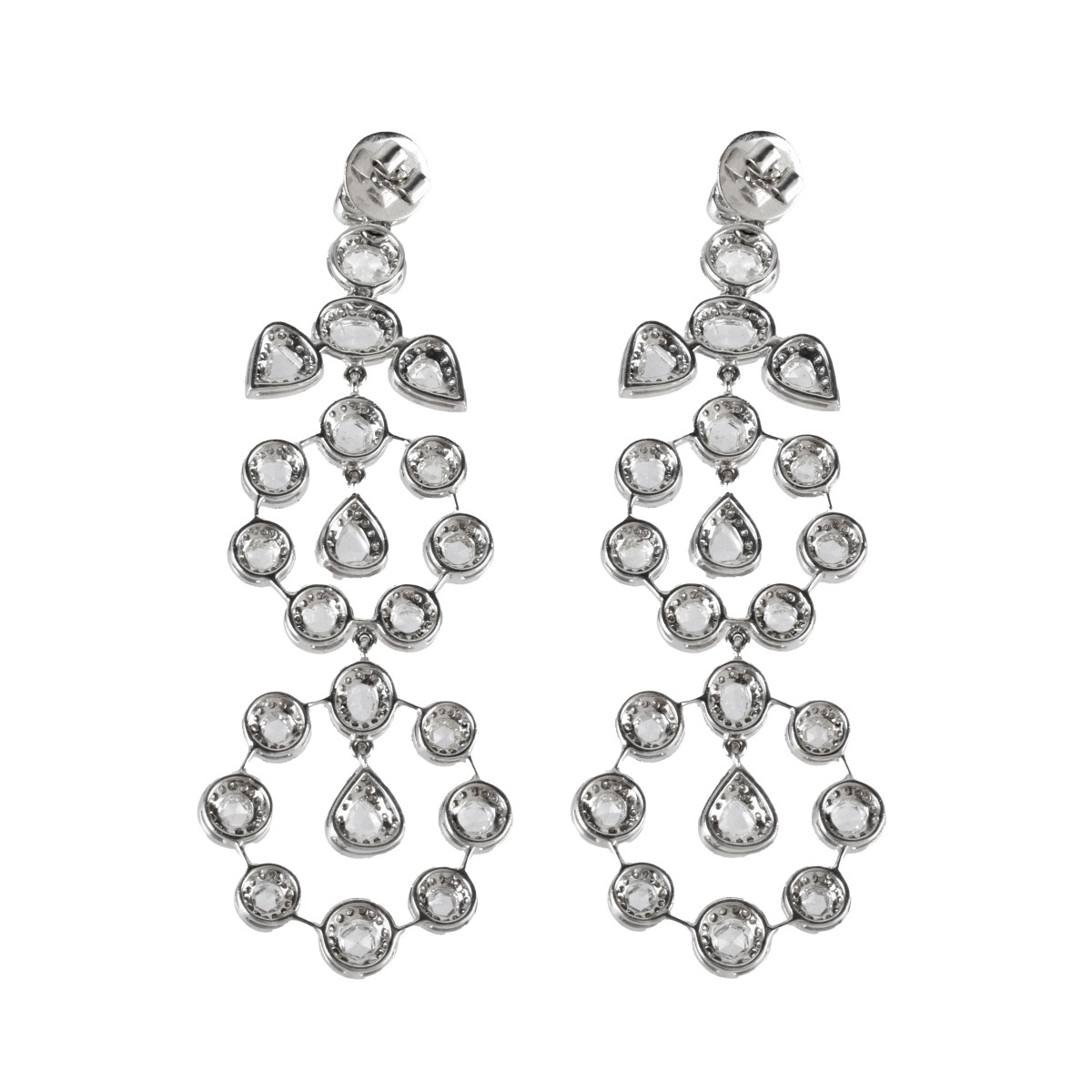 Diamond and 18K Earrings