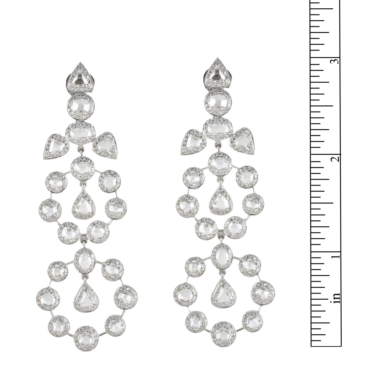 Diamond and 18K Earrings