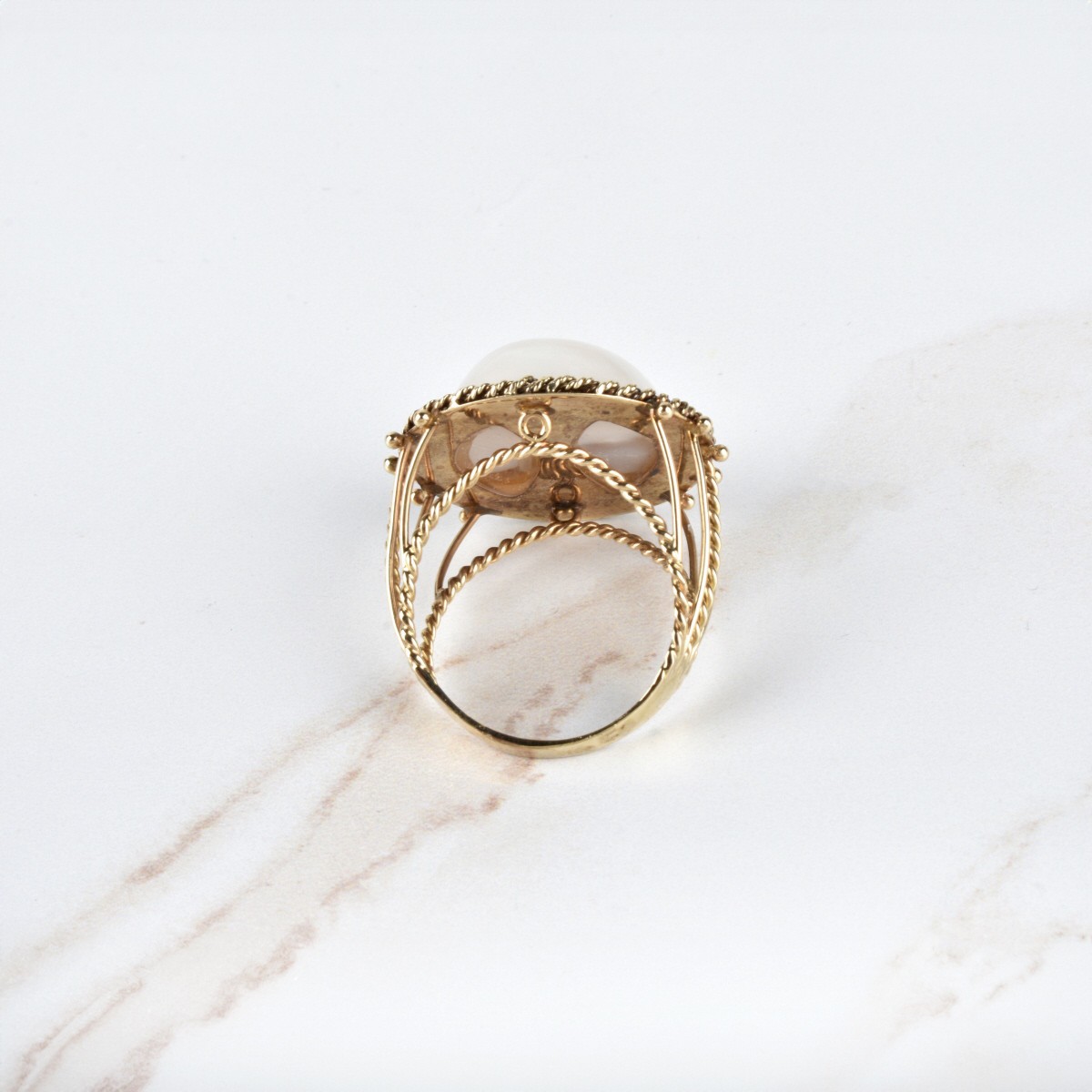 Pearl and 14K Ring