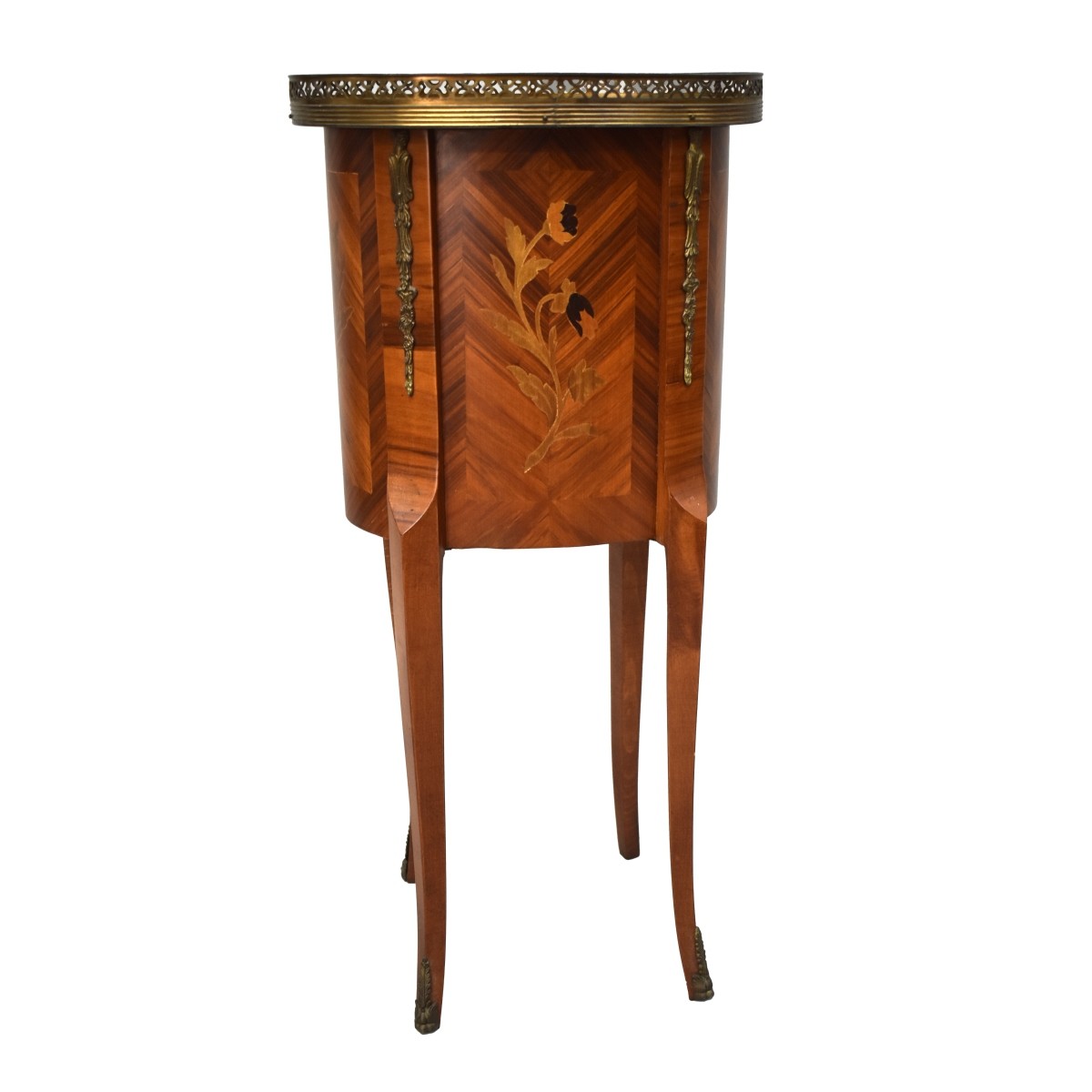 Louis XVI Style Marquetry Inlaid Side Table