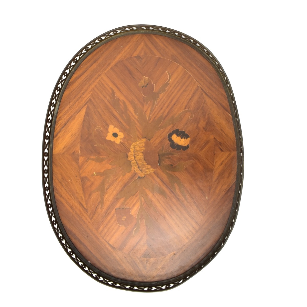 Louis XVI Style Marquetry Inlaid Side Table