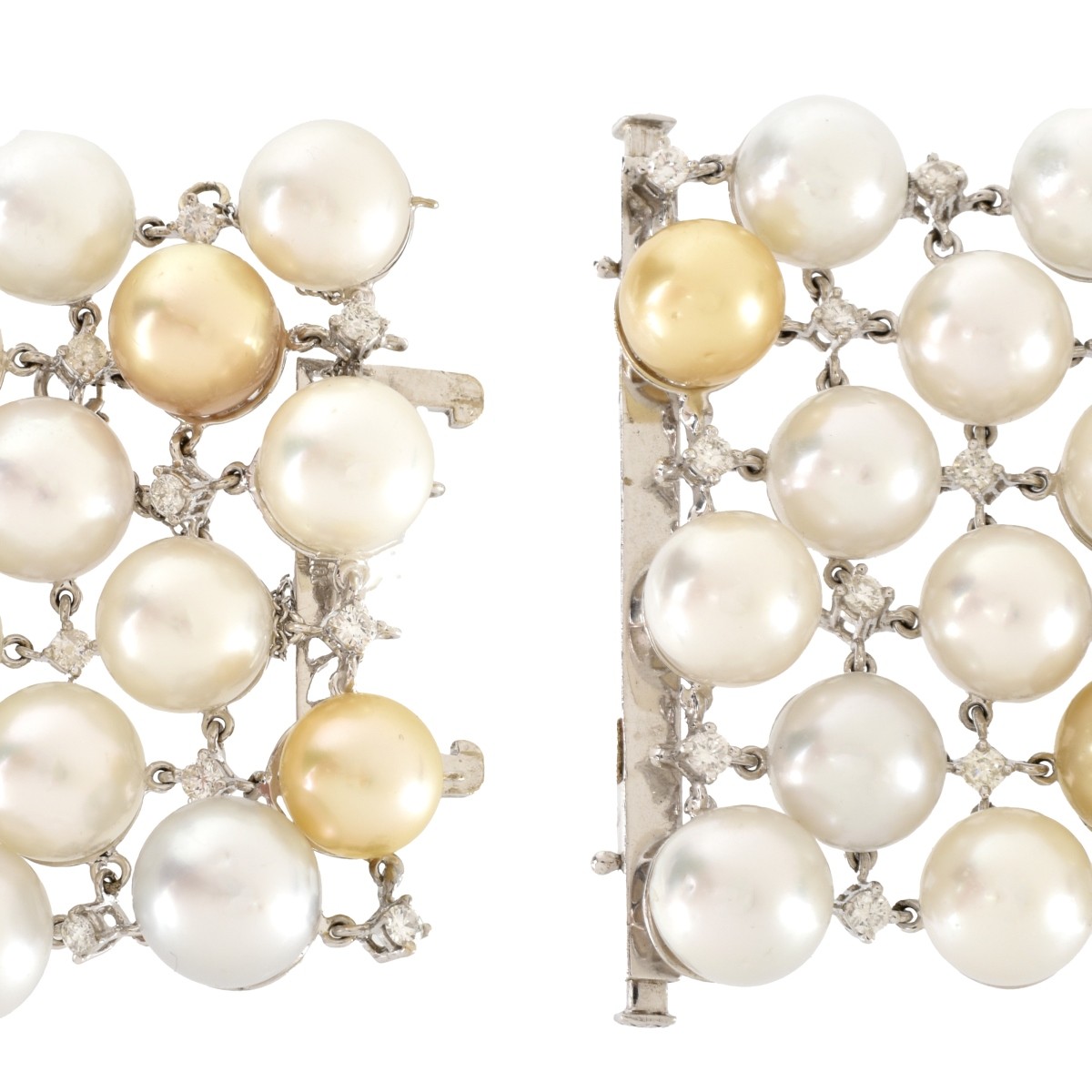 Pearl, Diamond and 18K Bracelet