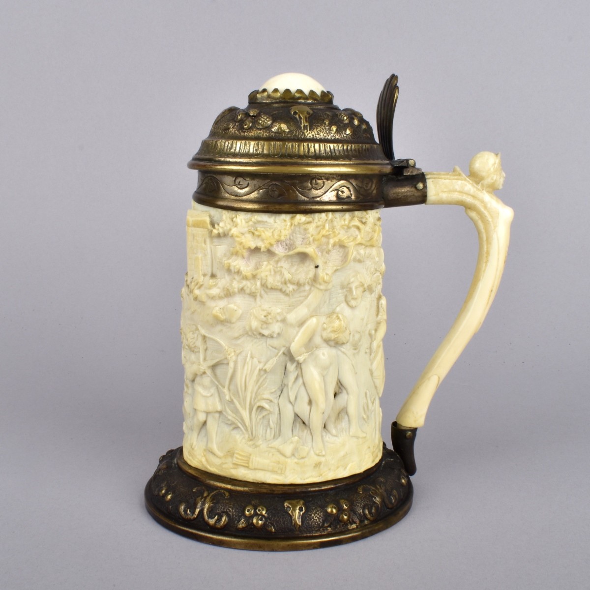 19th C. European Lidded Tankard
