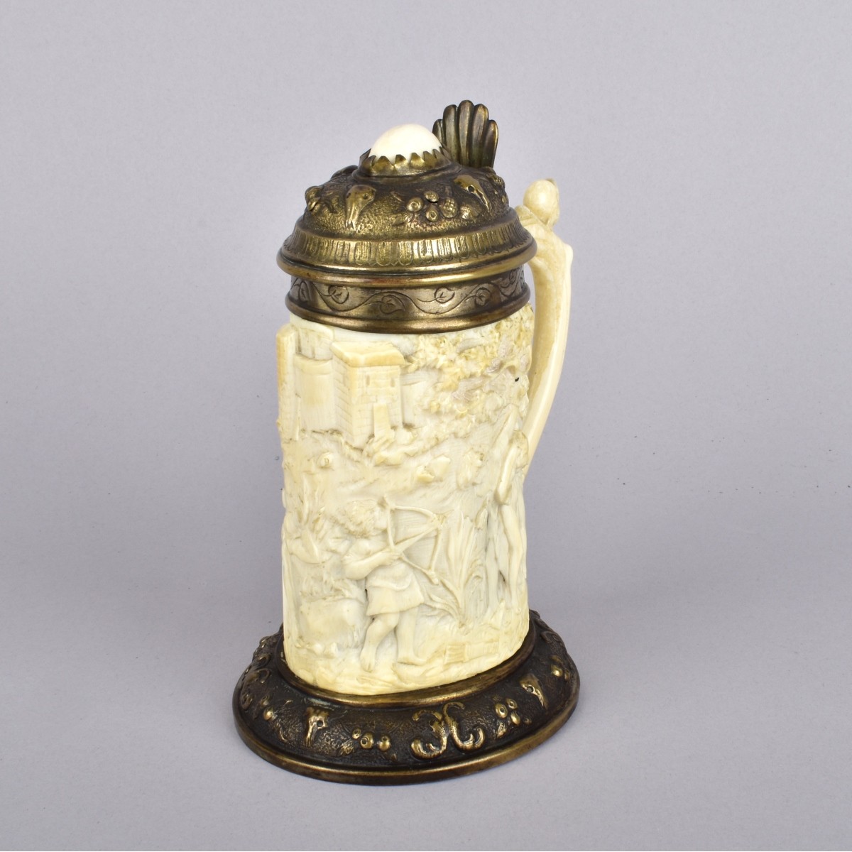 19th C. European Lidded Tankard