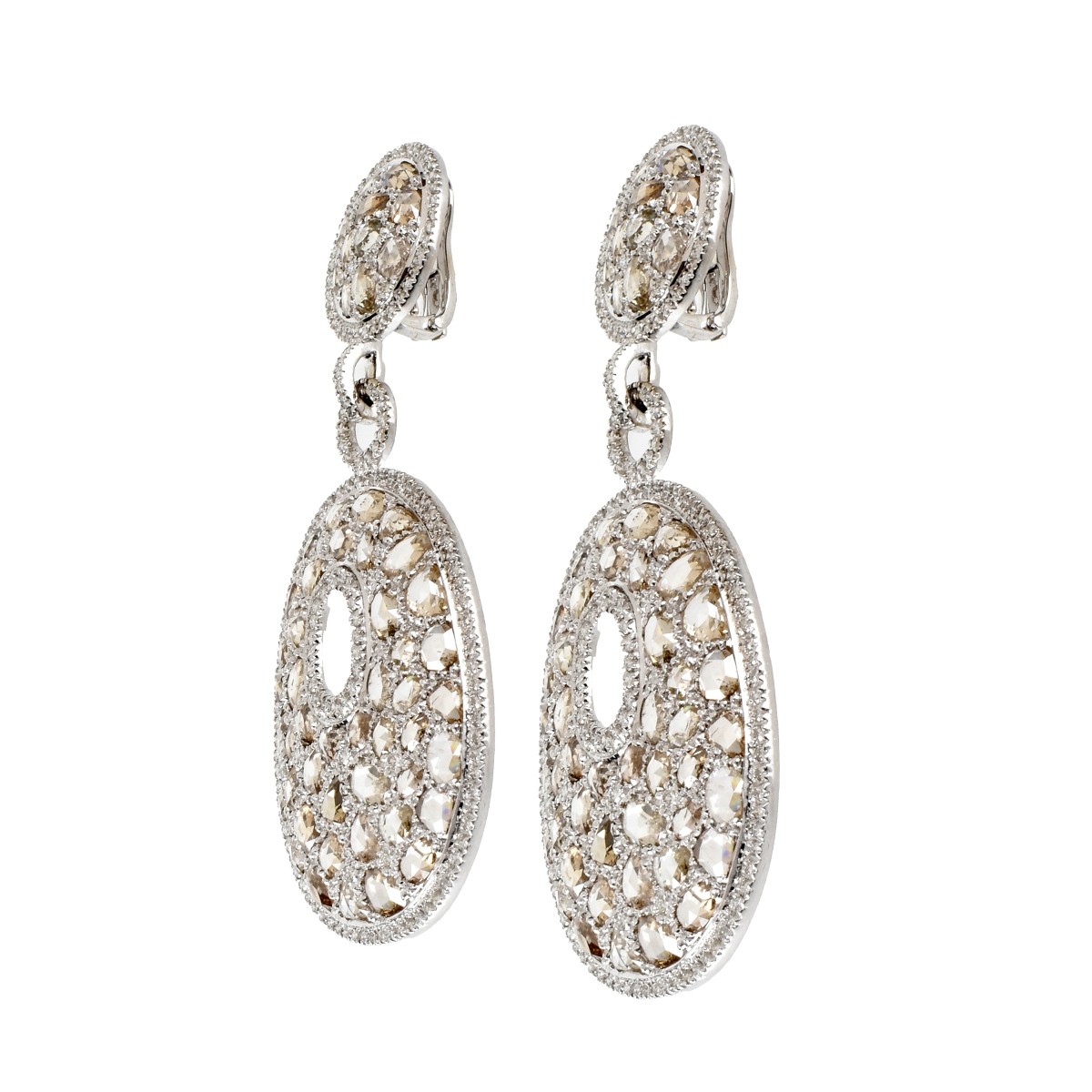 Diamond and 18K Earrings