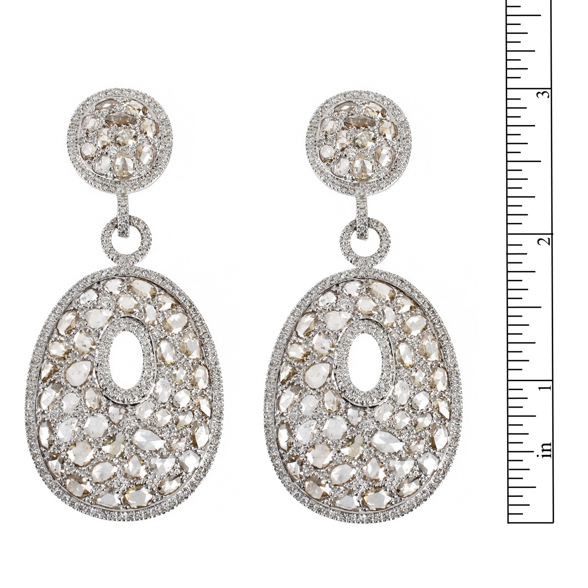 Diamond and 18K Earrings