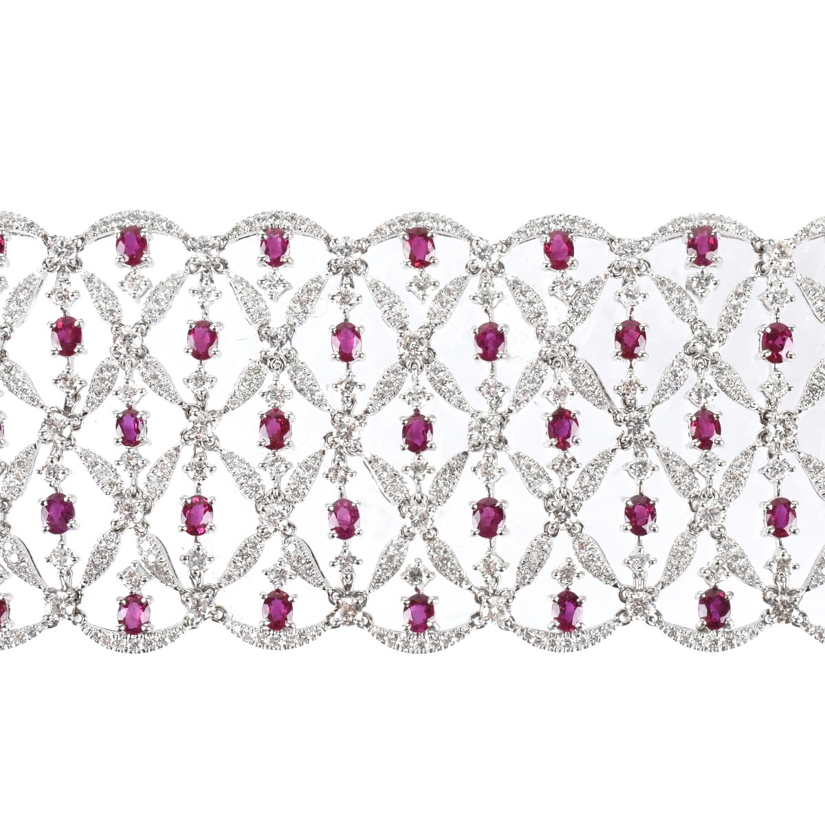 Diamond, Ruby and 18K Bracelet