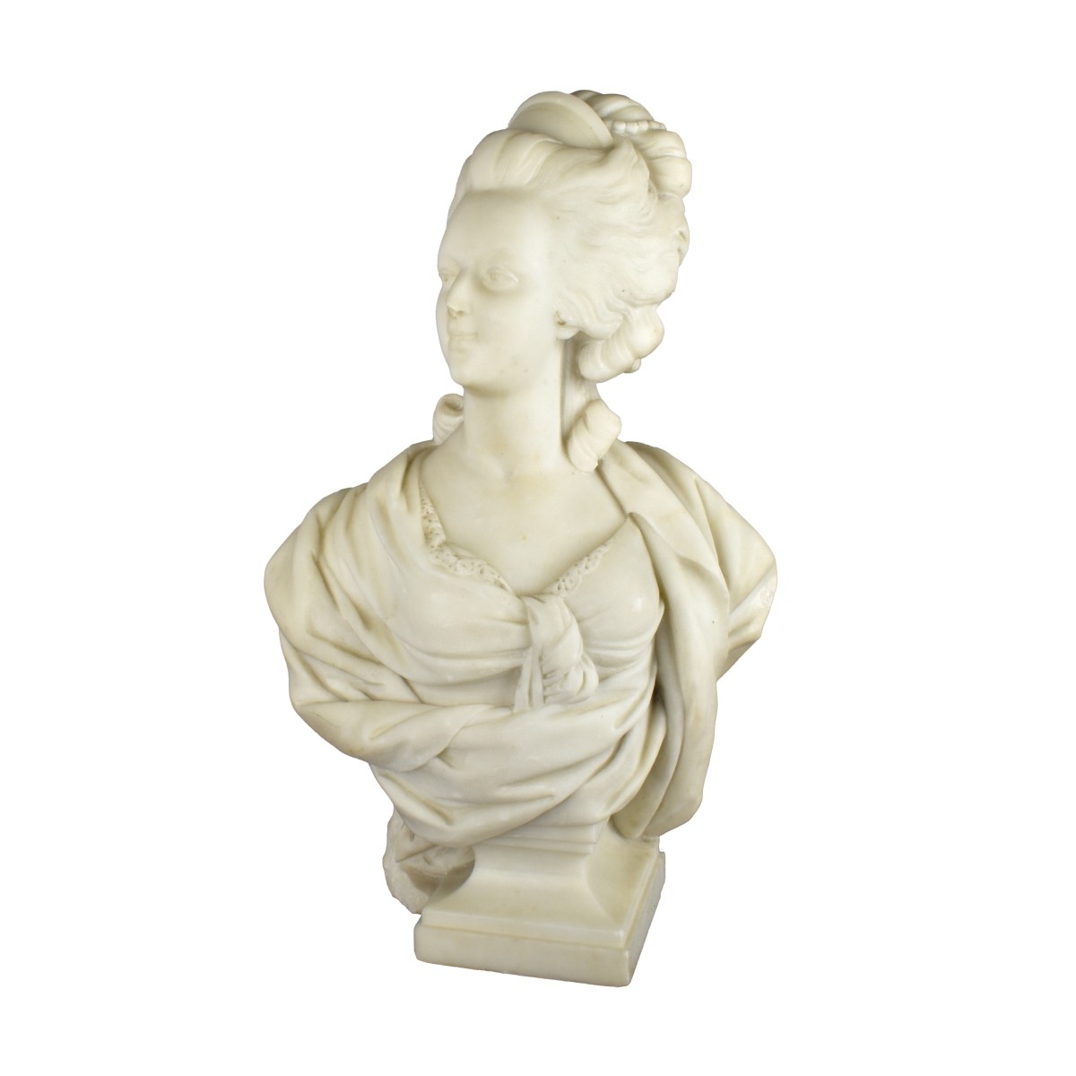 Antique Carved Marble Bust