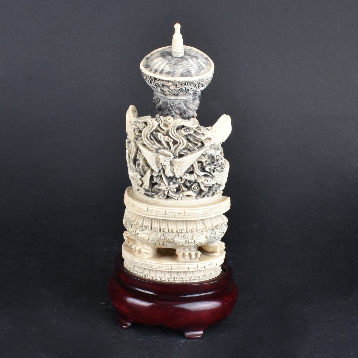 19C Chinese Carved Empress Figurine