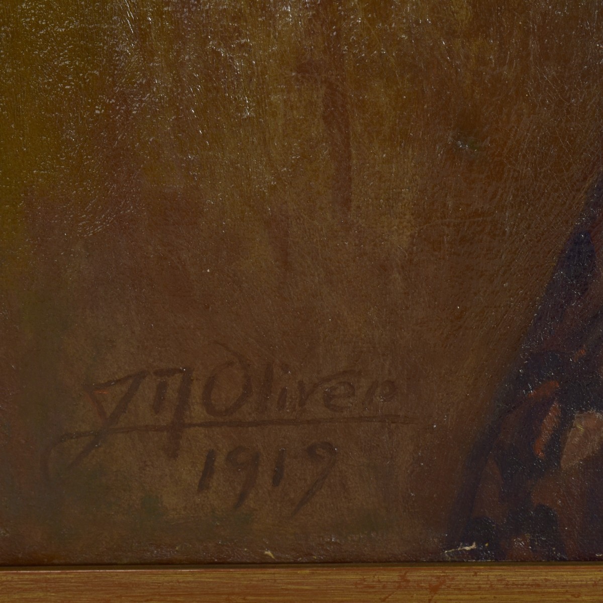 JM Oliver (19/20th C.) O/C