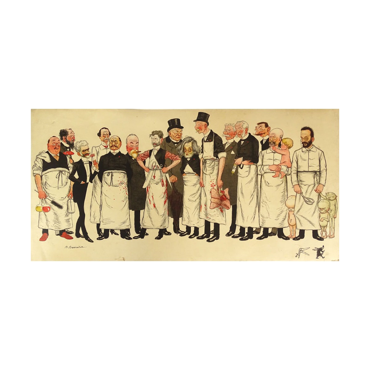 Adrien Barrere Fr. (1877-1931) Lithograph