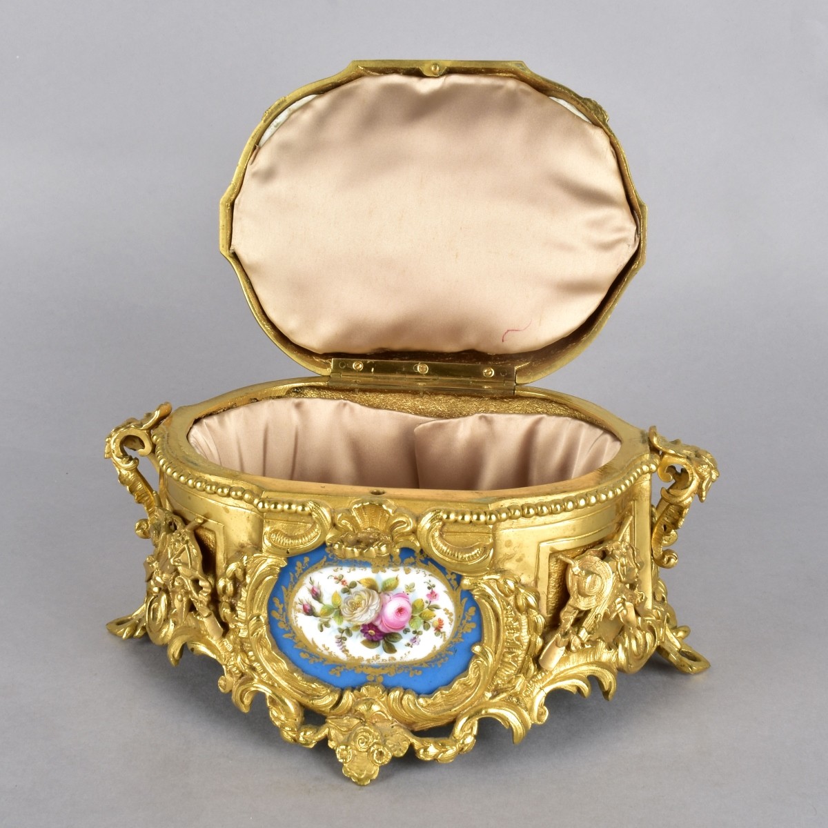 19th C. Bronze Mounted Sevres Box