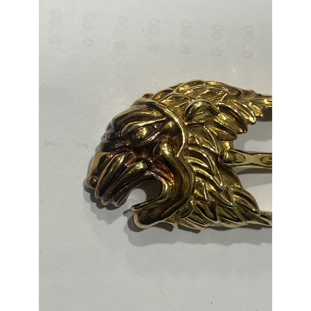18K Lion Belt Buckle