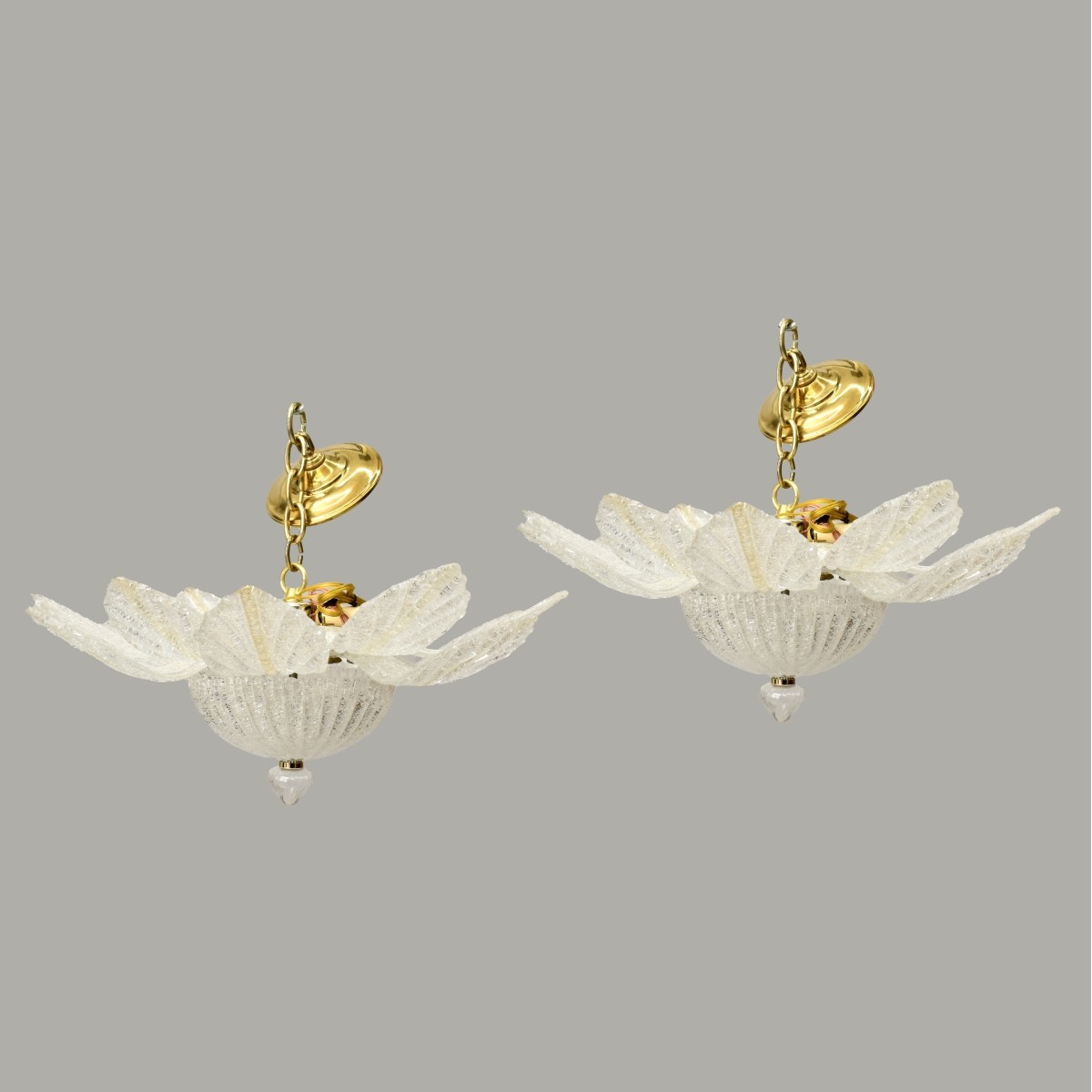 Pair of Italian Murano Chandeliers