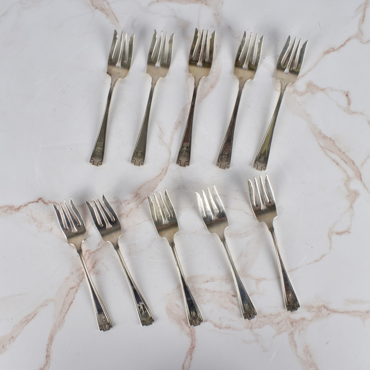 Gorham "Etruscan" Salad Forks