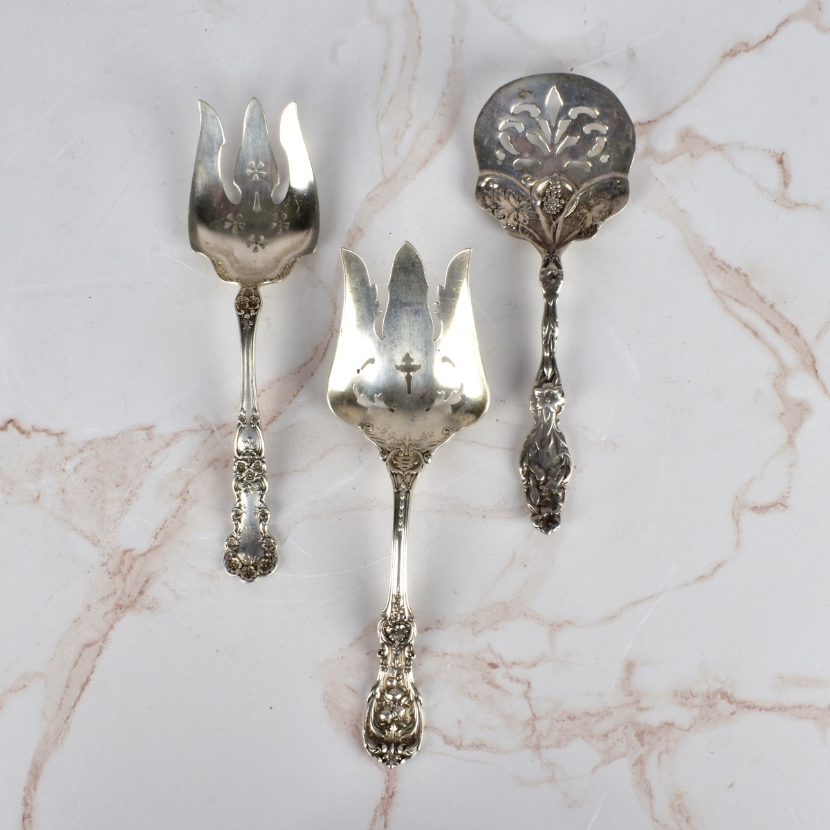 Antique Art Nouveau Sterling Tableware