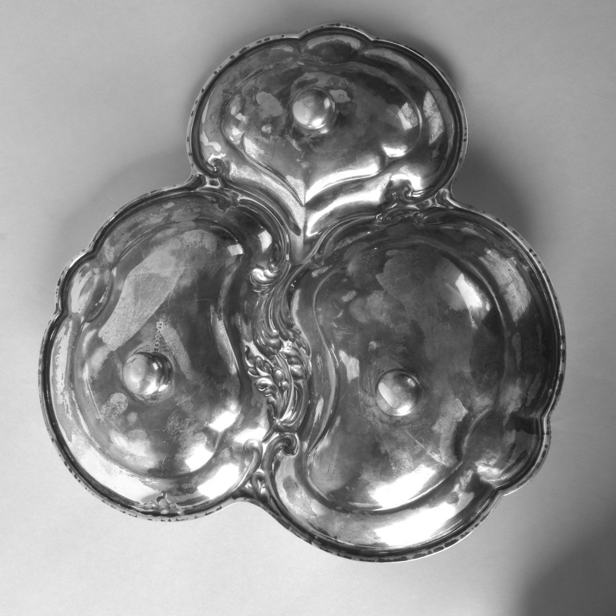 Antique English Sterling Tri Section Dish