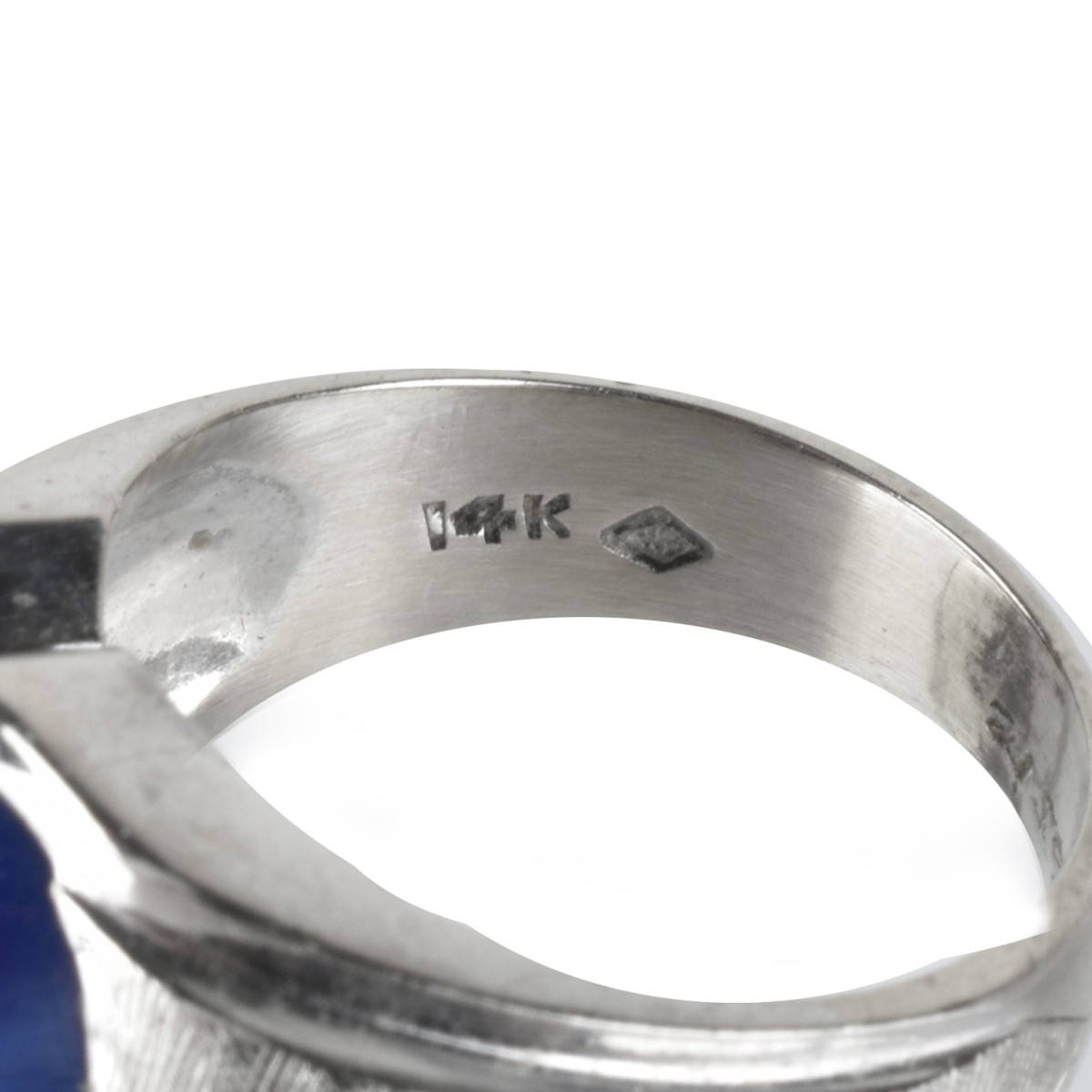 Sapphire, Diamond and 14K Ring
